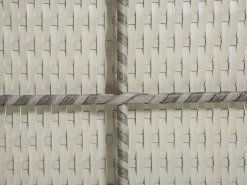 Outlet Beliani Set di divani angolari da giardino 4 posti AVOLA Lato Sinistro Rattan sintetico (PE) Grigio
