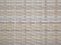 Discount Beliani Set di divani angolari da giardino 5 posti LANCIANO Lato destro Rattan sintetico (PE) Grigio Beige Grigio