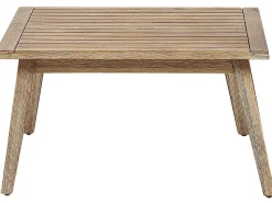 Best Beliani Set di divani angolari da giardino 5 posti ALCAMO Lato Sinistro Legno d'acacia Nero Grigio Marrone Nero