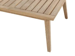 Best Beliani Set di divani angolari da giardino 5 posti ALCAMO Lato Sinistro Legno d'acacia Nero Grigio Marrone Nero