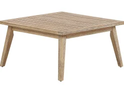 Best Beliani Set di divani angolari da giardino 5 posti ALCAMO Lato Sinistro Legno d'acacia Nero Grigio Marrone Nero