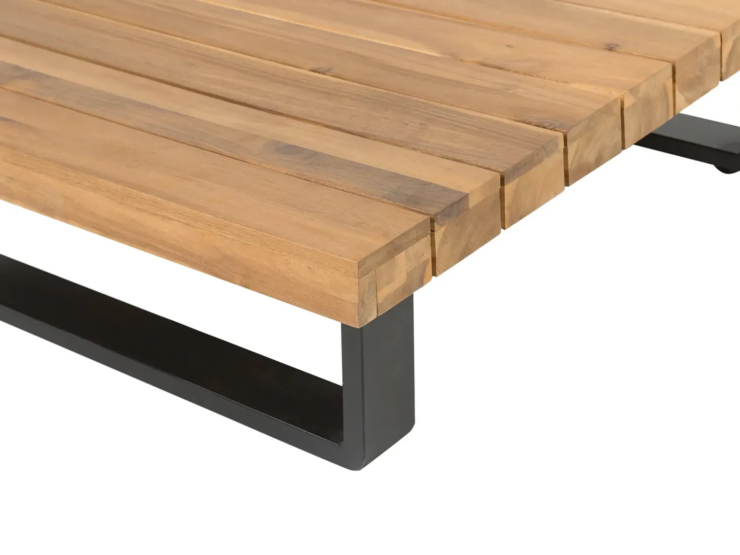 Online Beliani Set di divani angolari da giardino 5 posti MYKONOS Lato destro Legno di acacia certificato Grigio scuro Marrone Grigio