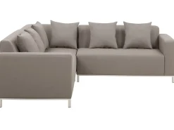 Online Beliani Set di divani angolari da giardino 5 posti BELIZE Modulare Beige Bianco Beige