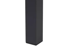 Beliani Set di divani angolari da giardino 5 posti MESSINA Lato Sinistro Metallo Nero Grigio Marrone Nero
