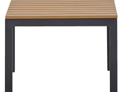 Discount Beliani Set di divani angolari da giardino 4 posti PIENZA II Lato destro Modulare Grigio Grigio Marrone Nero