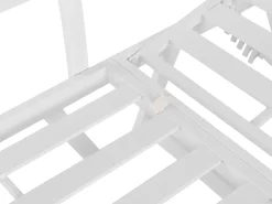 Discount Beliani Set di divani angolari da giardino 5 posti COCCORINO Metallo Tortora Bianco Grigio