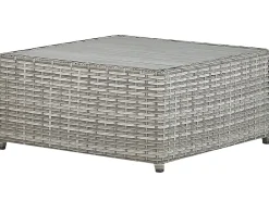 Best Beliani Set di divani angolari da giardino 5 posti SABBIA Modulare Rattan sintetico (PE) chiaro Grigio