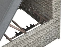 Best Beliani Set di divani angolari da giardino 5 posti SABBIA Modulare Rattan sintetico (PE) chiaro Grigio