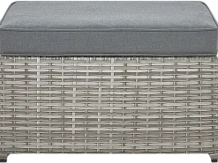Best Beliani Set di divani angolari da giardino 5 posti SABBIA Modulare Rattan sintetico (PE) chiaro Grigio