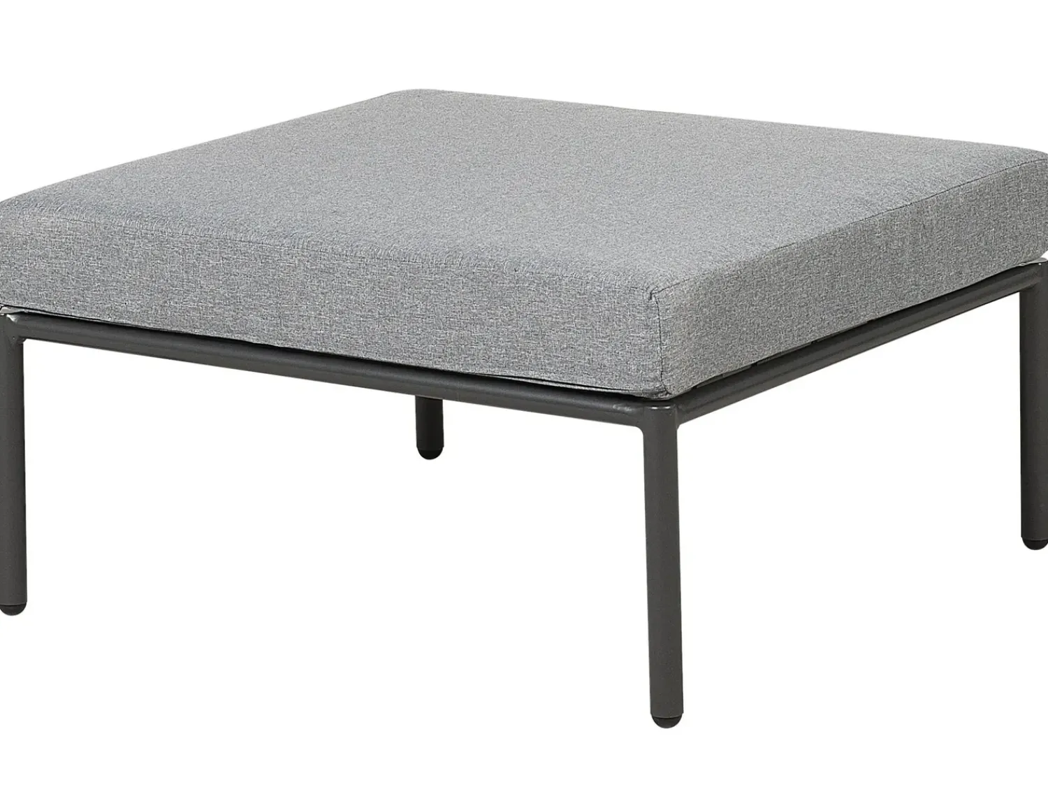 Outlet Beliani Set di divani angolari da giardino 6 posti FORANO Metallo Grigio Grigio Nero