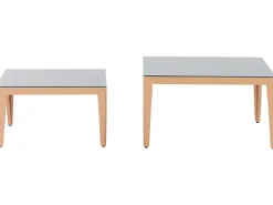Beliani Set di divani angolari da giardino 6 posti RIMA III Lato Sinistro Modulare Metallo Grigio Marrone Grigio