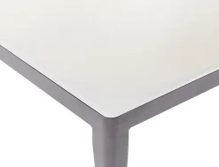 Clearance Beliani Set di divani angolari da giardino 6 posti RIMA III Lato Sinistro Modulare Metallo Beige Beige Grigio