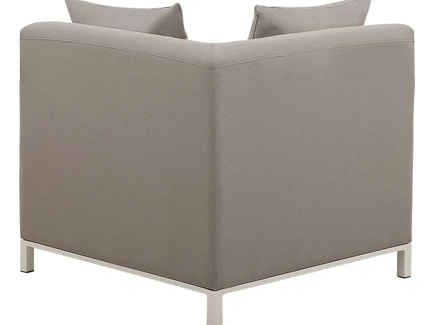 Discount Beliani Set di divani angolari da giardino 5 posti BELIZE Modulare Beige Bianco Beige