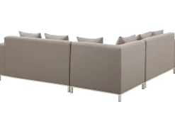 Discount Beliani Set di divani angolari da giardino 5 posti BELIZE Modulare Beige Bianco Beige