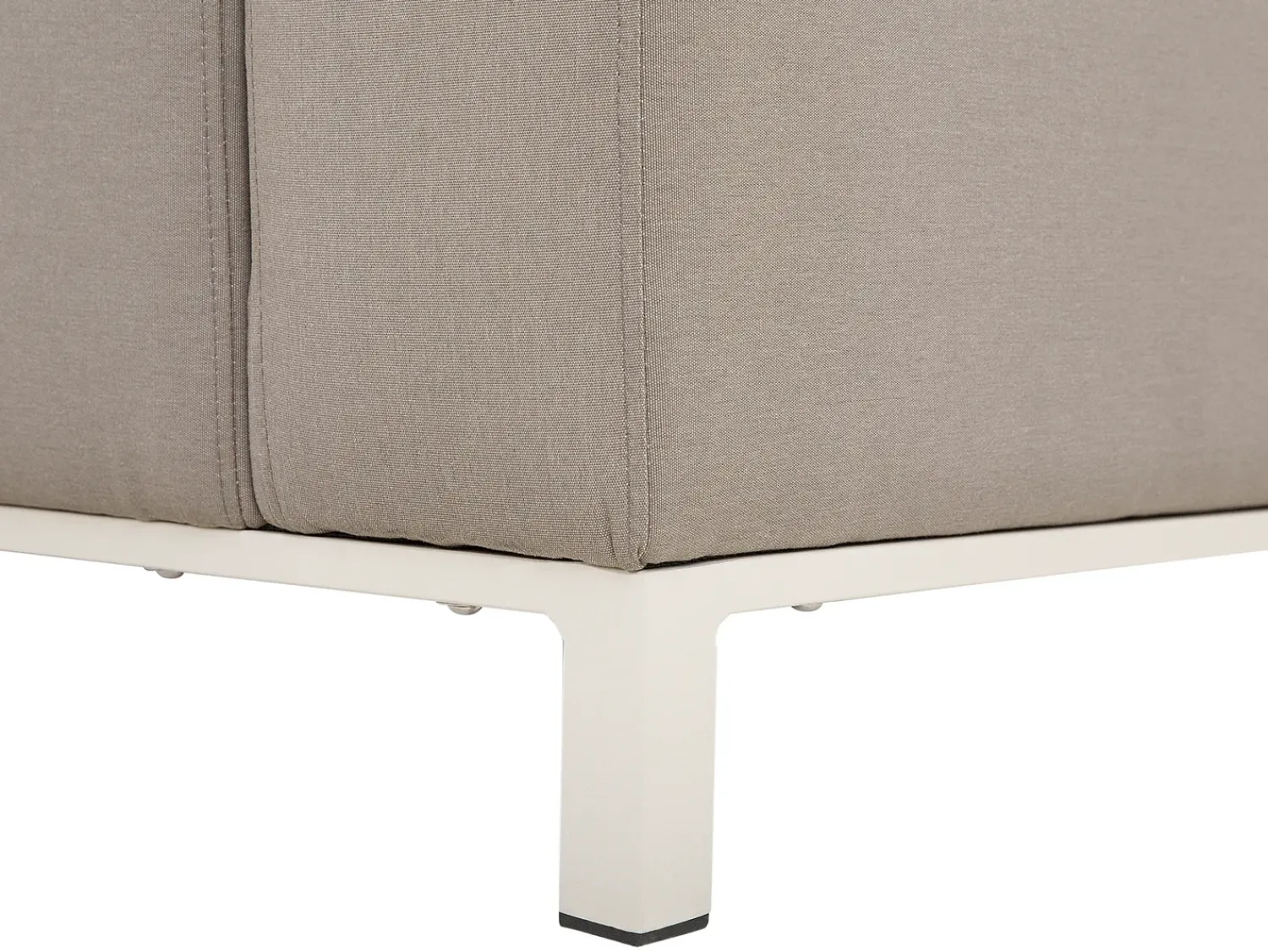 Discount Beliani Set di divani angolari da giardino 5 posti BELIZE Modulare Beige Bianco Beige