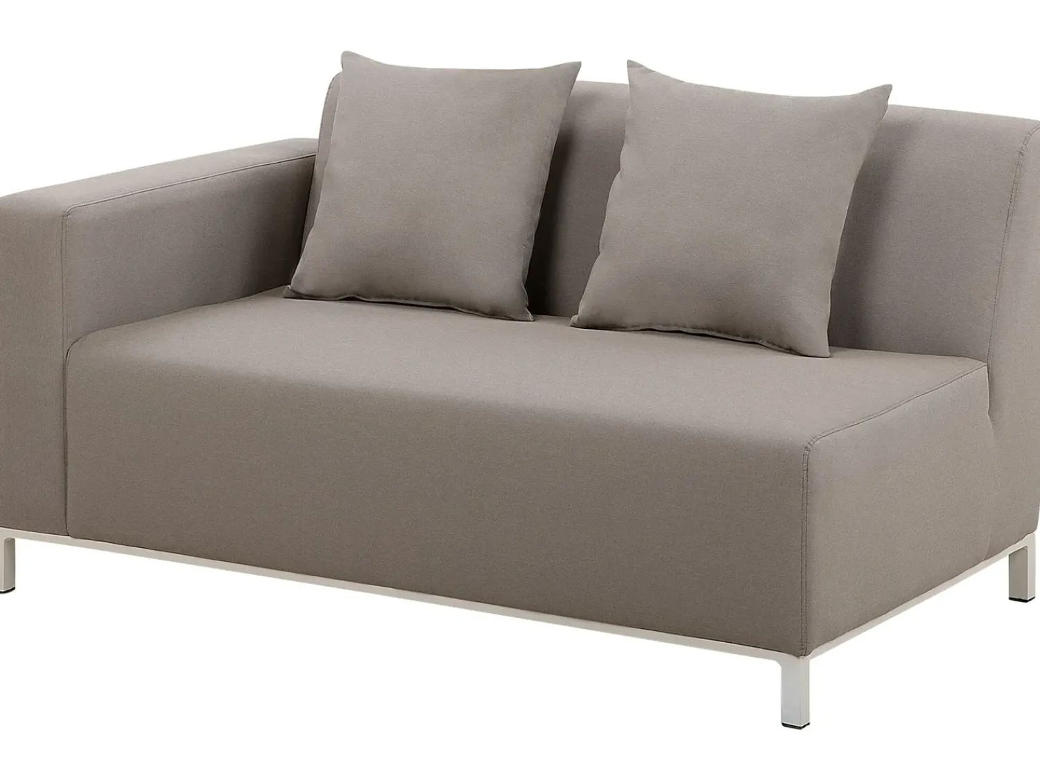 Discount Beliani Set di divani angolari da giardino 5 posti BELIZE Modulare Beige Bianco Beige