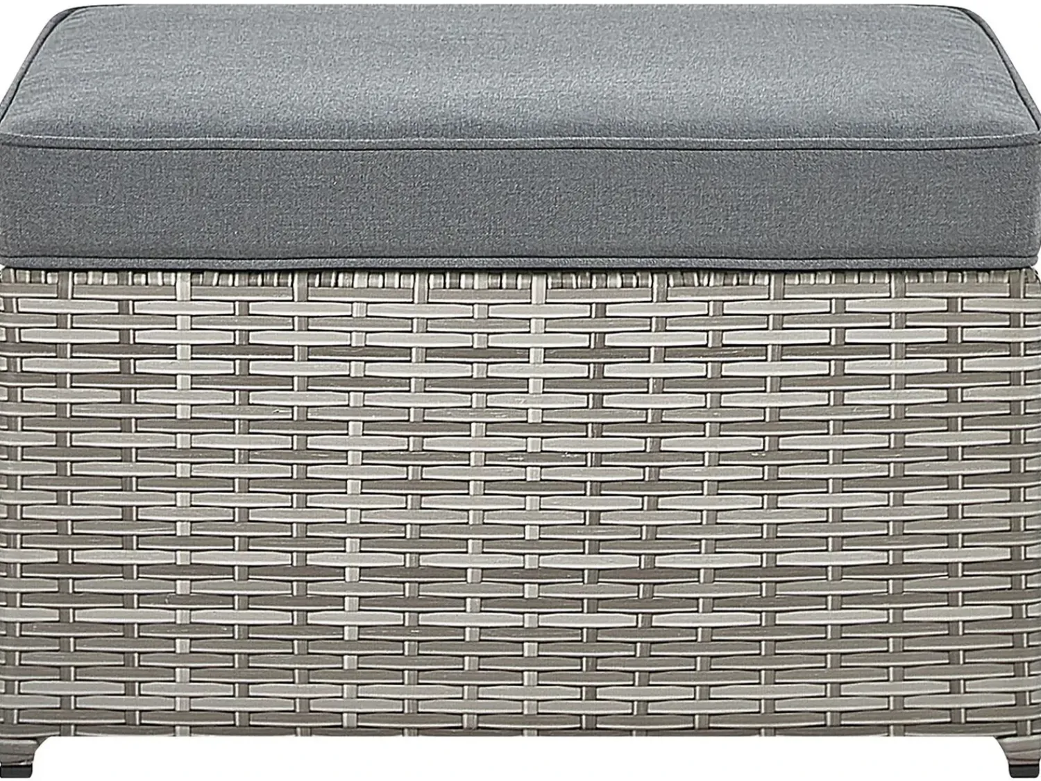 Clearance Beliani Set di divani angolari da giardino 5 posti SABBIA Modulare Rattan sintetico (PE) chiaro Grigio