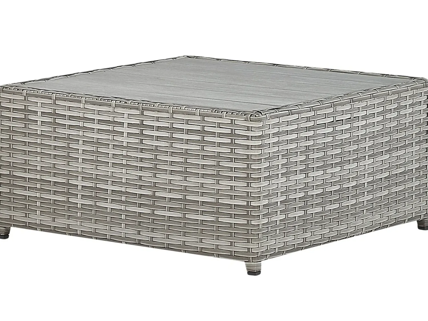 Clearance Beliani Set di divani angolari da giardino 5 posti SABBIA Modulare Rattan sintetico (PE) chiaro Grigio