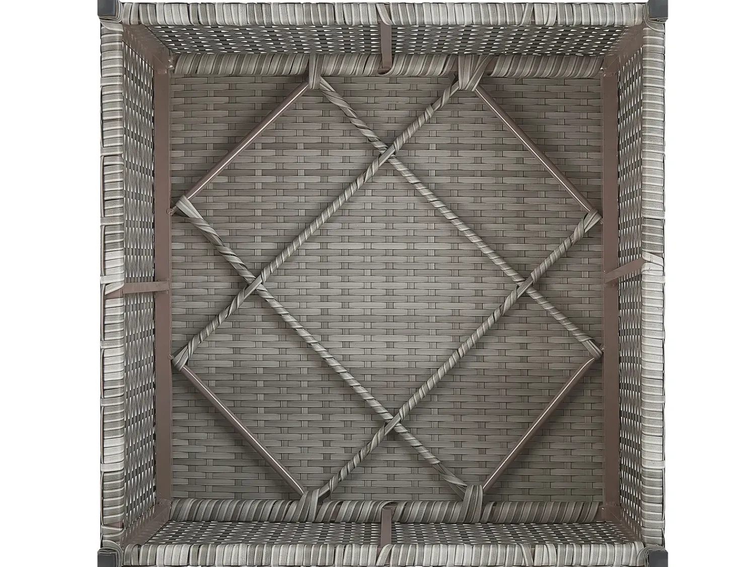 Clearance Beliani Set di divani angolari da giardino 5 posti SABBIA Modulare Rattan sintetico (PE) chiaro Grigio