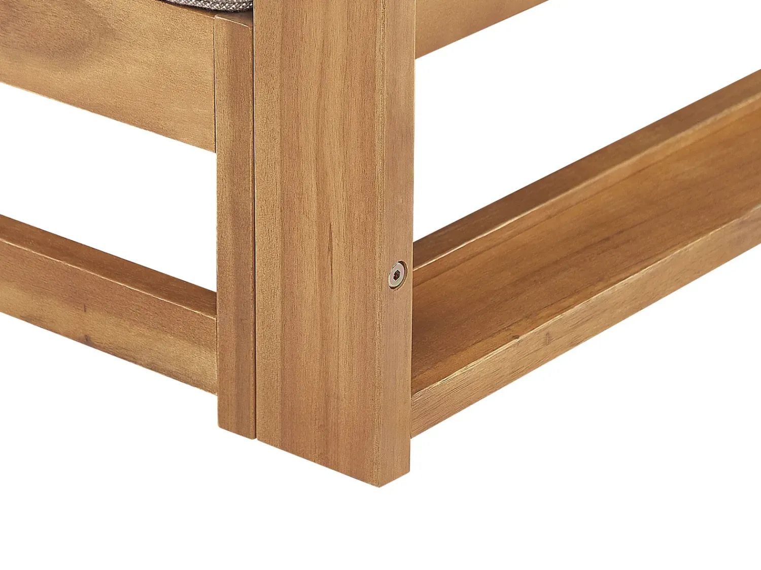 Hot Beliani Set di divani angolari da giardino 4 posti TIMOR Modulare Legno di acacia certificato Marrone chiaro Beige Marrone Grigio