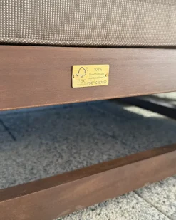 Sale Beliani Set di divani angolari da giardino 4 posti TIMOR Modulare Legno di acacia certificato Marrone scuro Beige Grigio Marrone