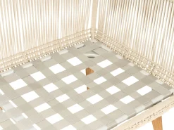 Online Beliani Set di divani angolari da giardino 5 posti ALCAMO Lato Sinistro Legno d'acacia Beige chiaro Beige Bianco Marrone