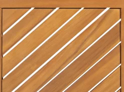 Sale Beliani Set di divani angolari da giardino 4 posti BARATTI Lato Sinistro Legno d'acacia Marrone Beige Marrone