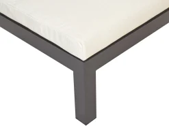 Beliani Set di divani angolari da giardino 5 posti MESSINA Lato Sinistro Metallo Beige Beige Marrone Nero