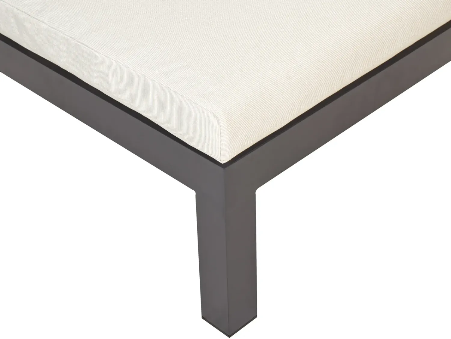 Beliani Set di divani angolari da giardino 5 posti MESSINA Lato Sinistro Metallo Beige Beige Marrone Nero