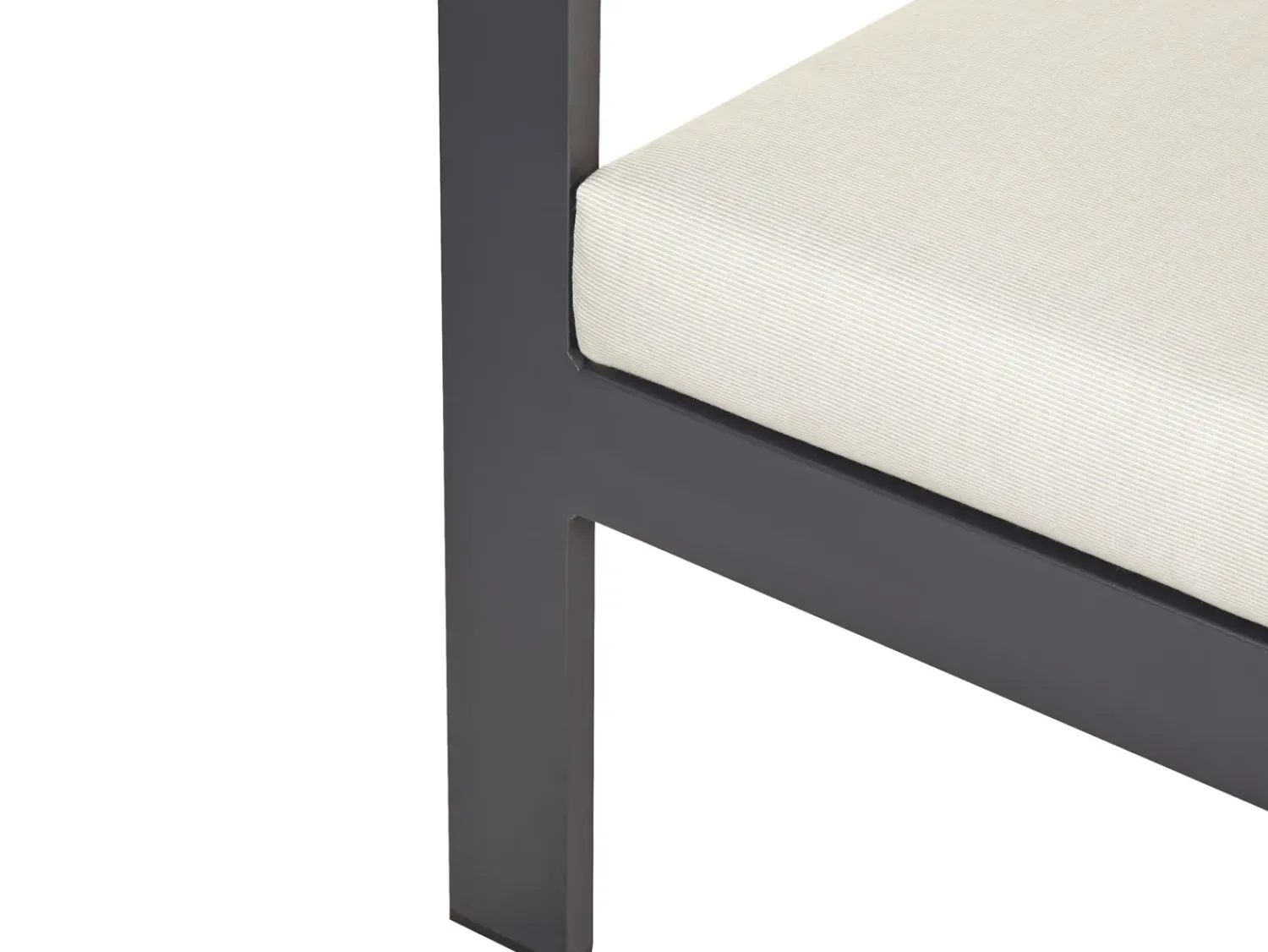 Beliani Set di divani angolari da giardino 5 posti MESSINA Lato Sinistro Metallo Beige Beige Marrone Nero