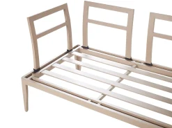 Discount Beliani Set di divani angolari da giardino 6 posti RIMA III Lato Sinistro Modulare Metallo chiaro Beige
