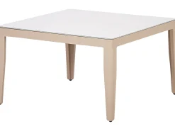 Discount Beliani Set di divani angolari da giardino 6 posti RIMA III Lato Sinistro Modulare Metallo chiaro Beige