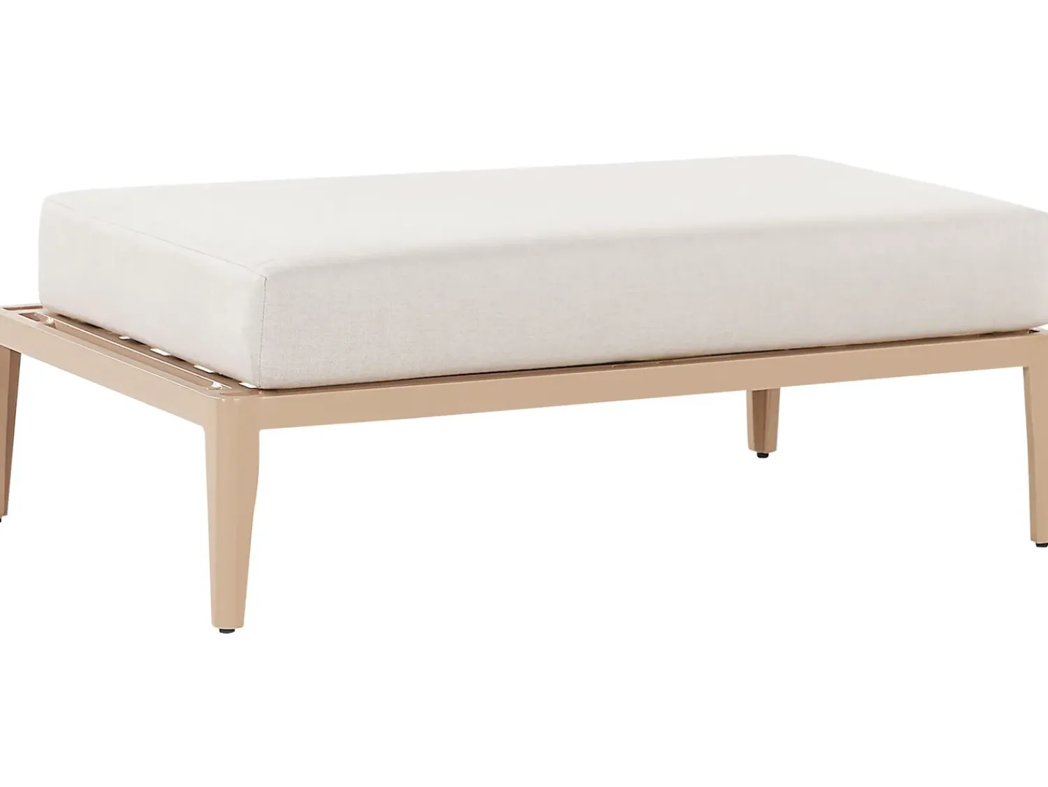 Discount Beliani Set di divani angolari da giardino 6 posti RIMA III Lato Sinistro Modulare Metallo chiaro Beige