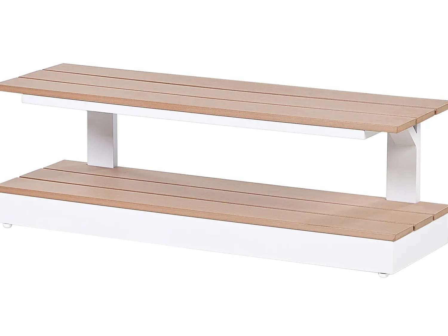 Sale Beliani Set di divani angolari da giardino 5 posti MISSANELLO Beige Beige Bianco