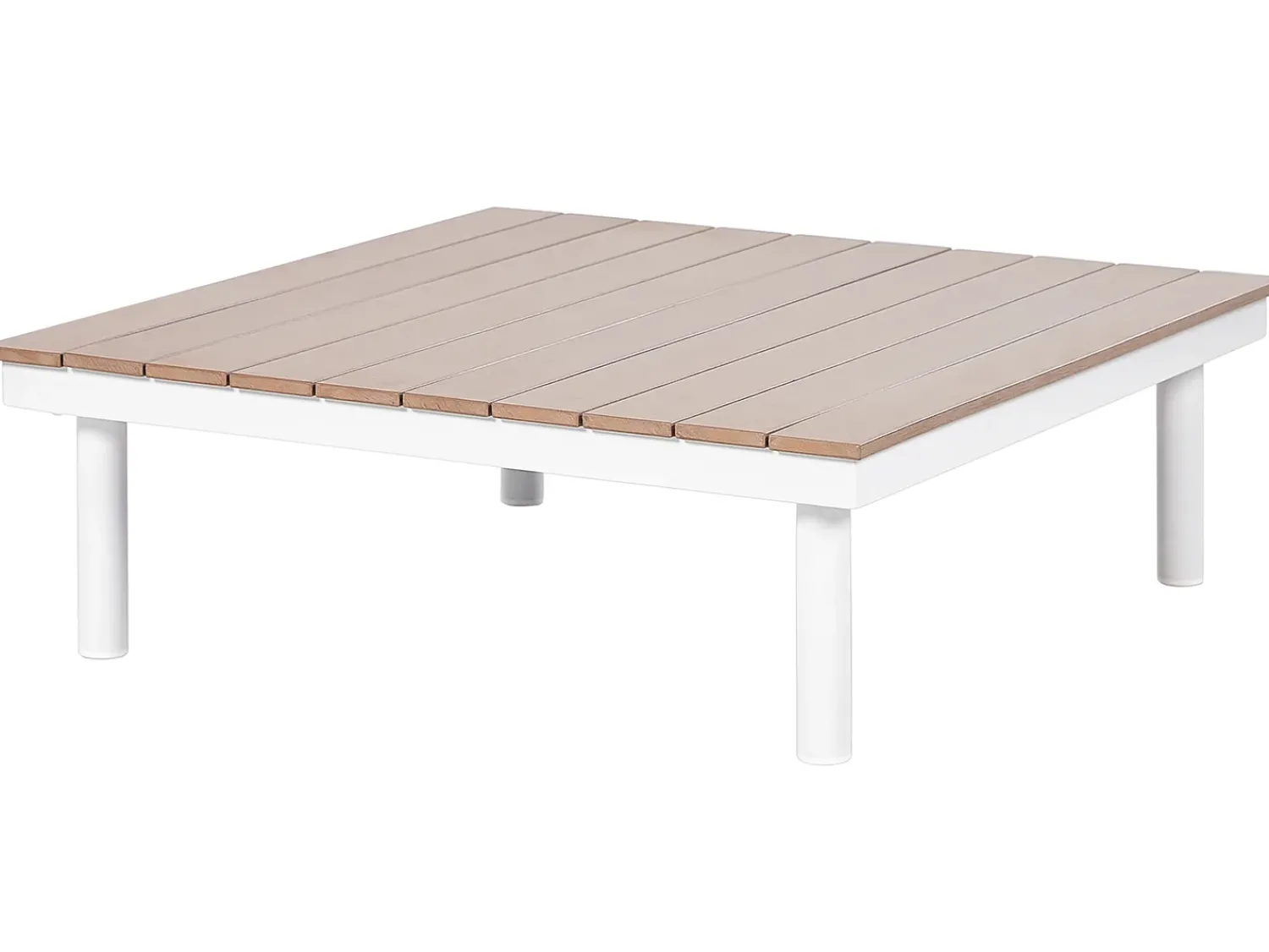 Sale Beliani Set di divani angolari da giardino 5 posti MISSANELLO Beige Beige Bianco