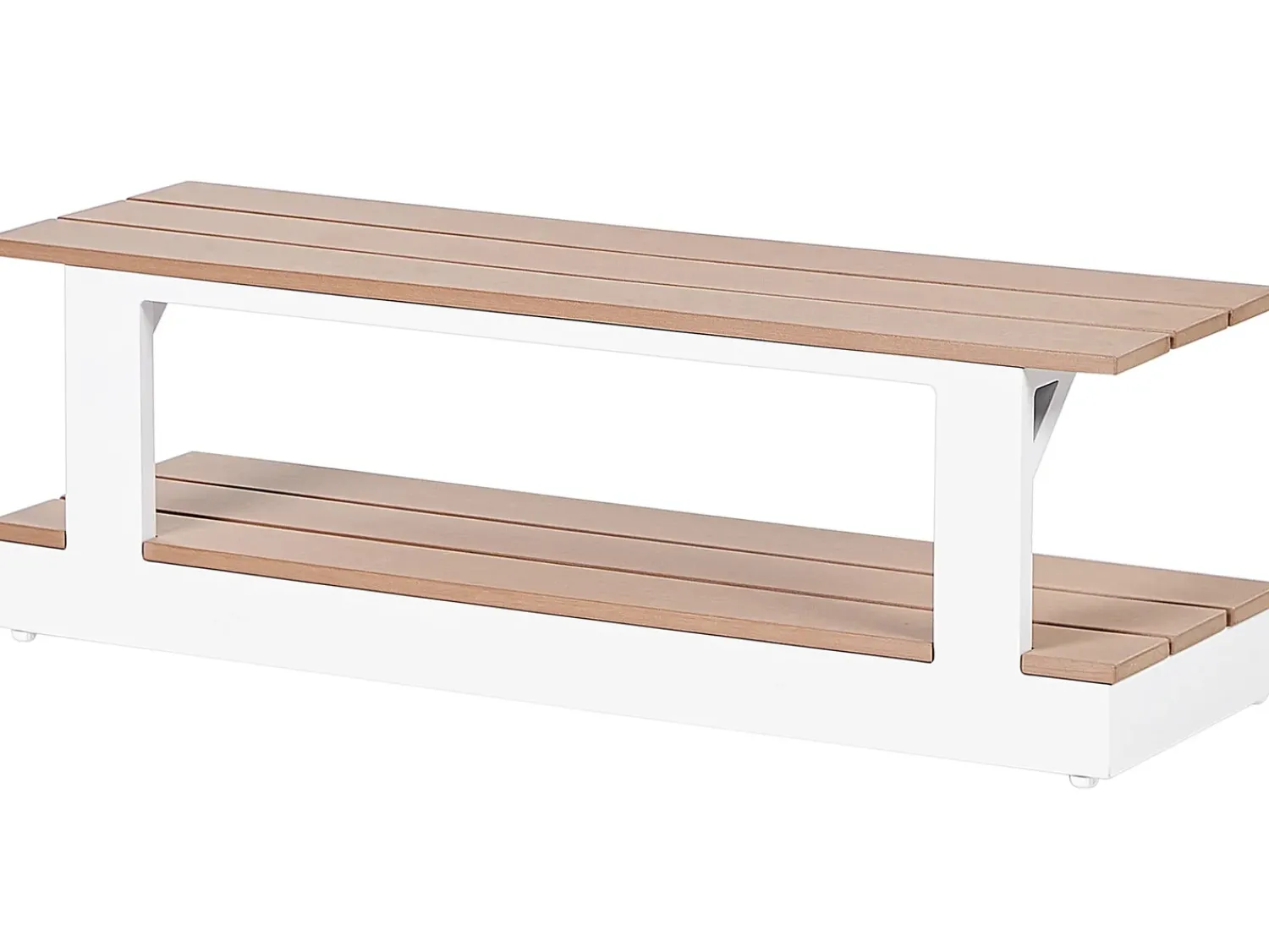 Sale Beliani Set di divani angolari da giardino 5 posti MISSANELLO Beige Beige Bianco