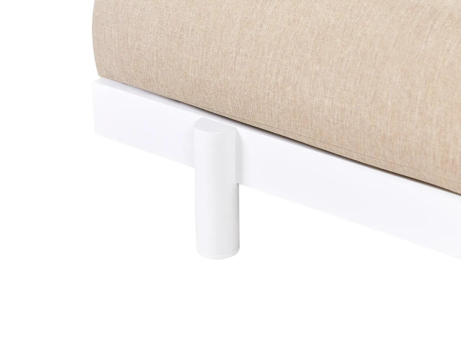 Sale Beliani Set di divani angolari da giardino 5 posti MISSANELLO Beige Beige Bianco