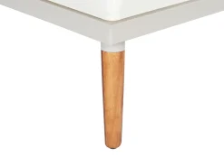 Outlet Beliani Set di divani angolari da giardino 5 posti CORATO Legno d'acacia sporco Bianco
