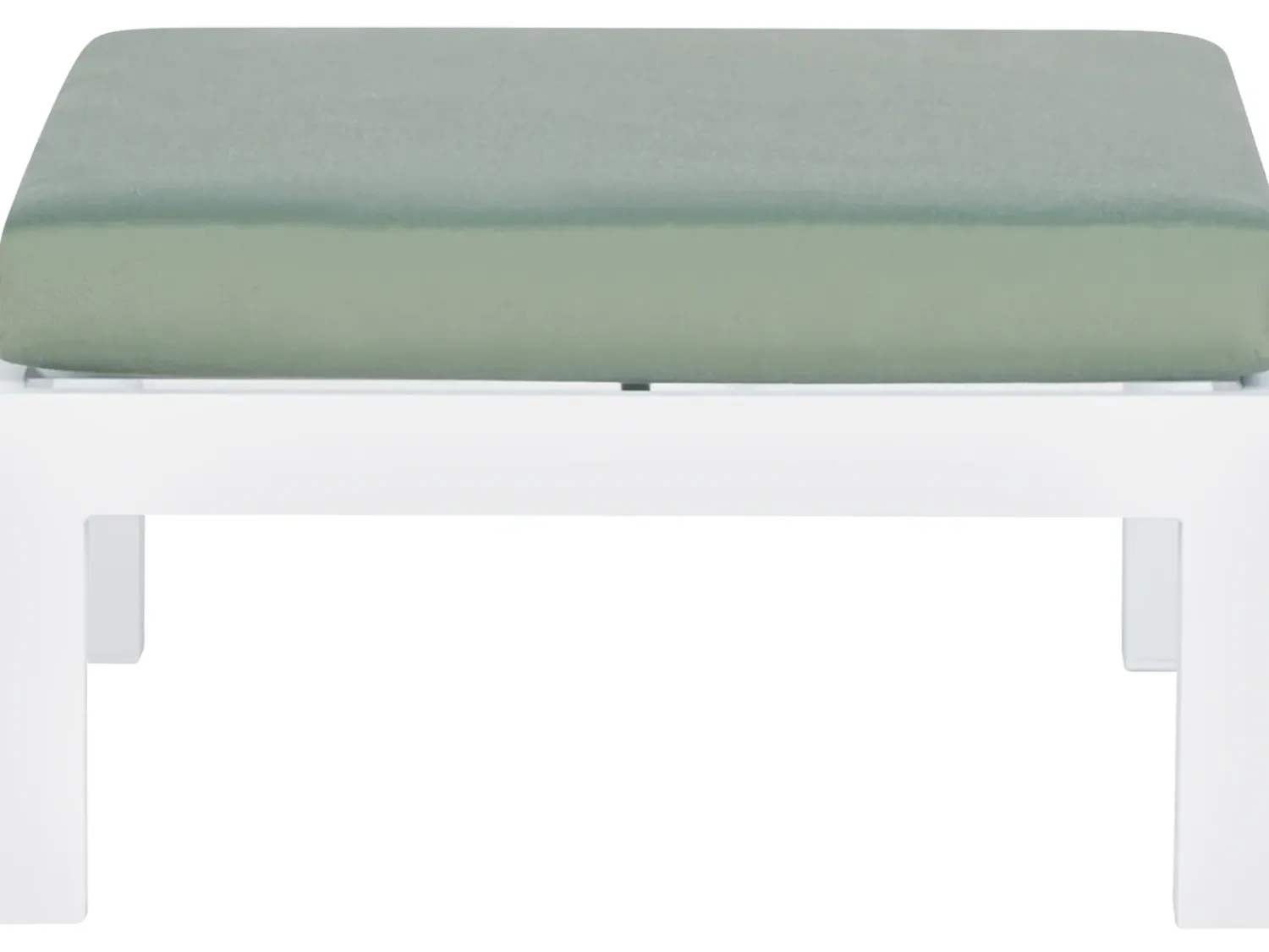 Sale Beliani Set di divani angolari da giardino 5 posti MESSINA Lato Sinistro Metallo Verde Bianco Grigio Verde