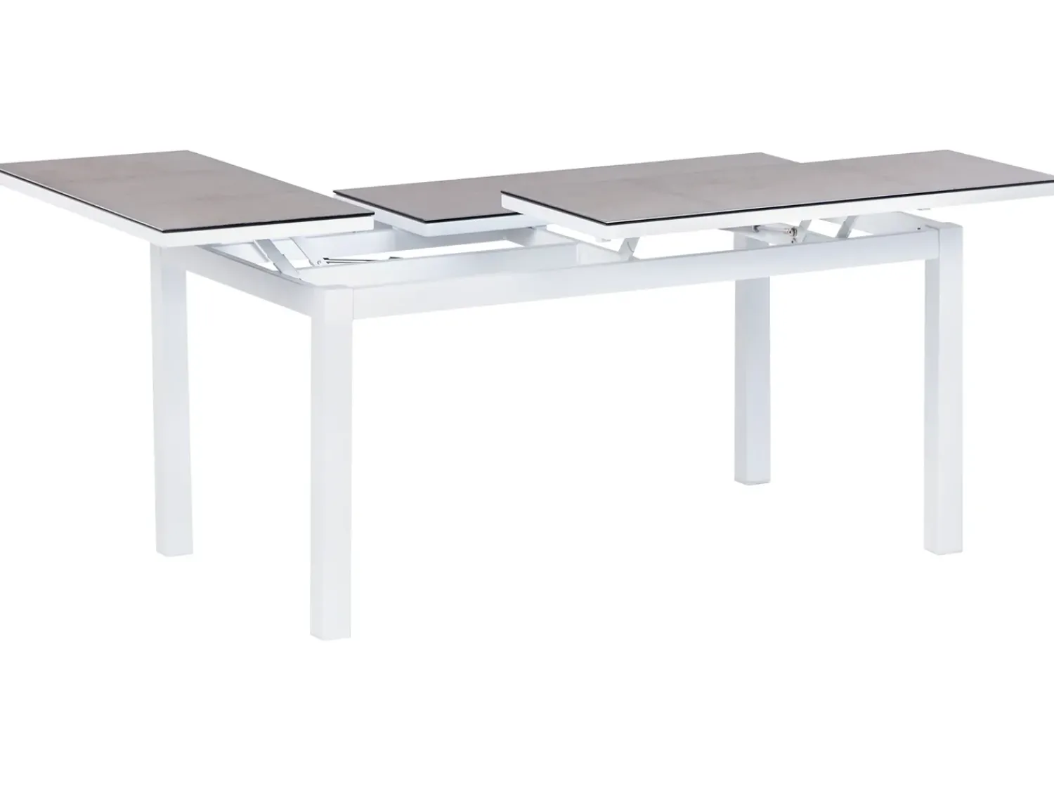 Sale Beliani Set di divani angolari da giardino 5 posti MESSINA Lato Sinistro Metallo Verde Bianco Grigio Verde