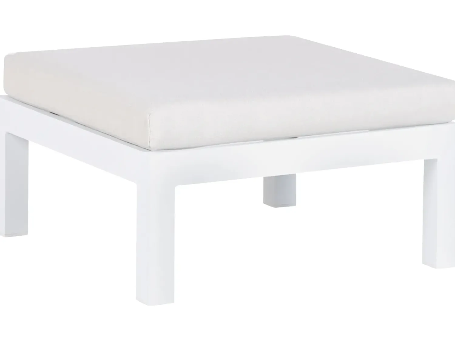 Outlet Beliani Set di divani angolari da giardino 5 posti MESSINA Lato Sinistro Metallo Bianco sporco Bianco Grigio