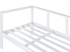 Outlet Beliani Set di divani angolari da giardino 5 posti MESSINA Lato Sinistro Metallo Bianco sporco Bianco Grigio