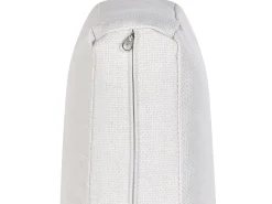 Outlet Beliani Set di divani angolari da giardino 5 posti MESSINA Lato Sinistro Metallo Bianco sporco Bianco Grigio