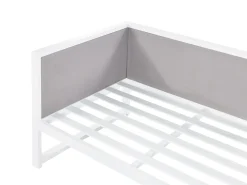 Outlet Beliani Set di divani angolari da giardino 6 posti CASTELLA/FRATTE Lato Sinistro Metallo Verde Bianco Grigio Verde