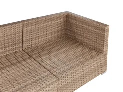 Discount Beliani Set di divani angolari da giardino 4 posti SANO Modulare Rattan sintetico (PE) Naturale Bianco Naturale