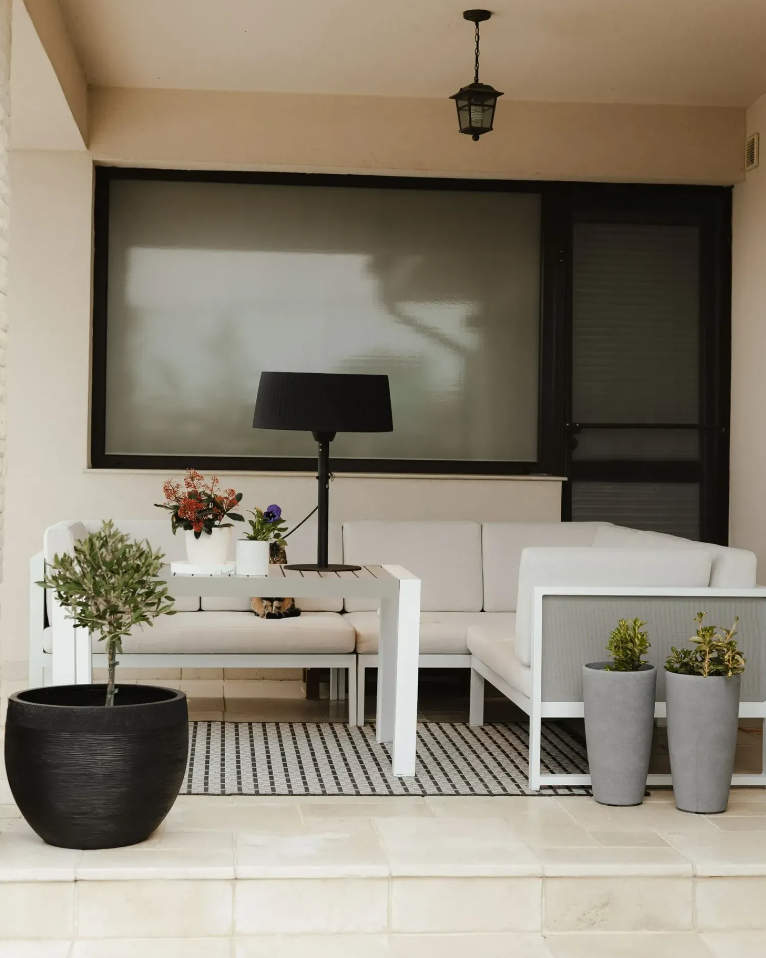 Sale Beliani Set di divani angolari da giardino 6 posti CASTELLA/FRATTE Lato Sinistro Metallo Bianco sporco Bianco Grigio