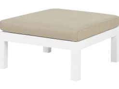 Sale Beliani Set di divani angolari da giardino 5 posti MESSINA Lato Sinistro Metallo Beige sabbia Bianco Beige Grigio