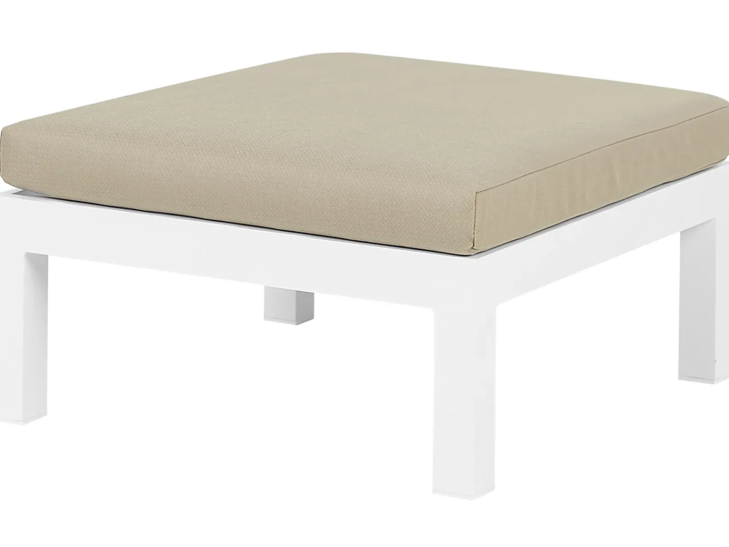 Sale Beliani Set di divani angolari da giardino 5 posti MESSINA Lato Sinistro Metallo Beige sabbia Bianco Beige Grigio