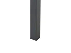 Beliani Set di divani angolari da giardino 5 posti MESSINA Lato Sinistro Metallo Beige sabbia Beige Nero