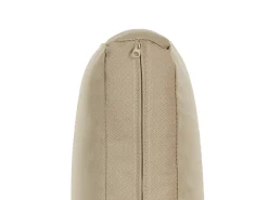Beliani Set di divani angolari da giardino 5 posti MESSINA Lato Sinistro Metallo Beige sabbia Beige Nero